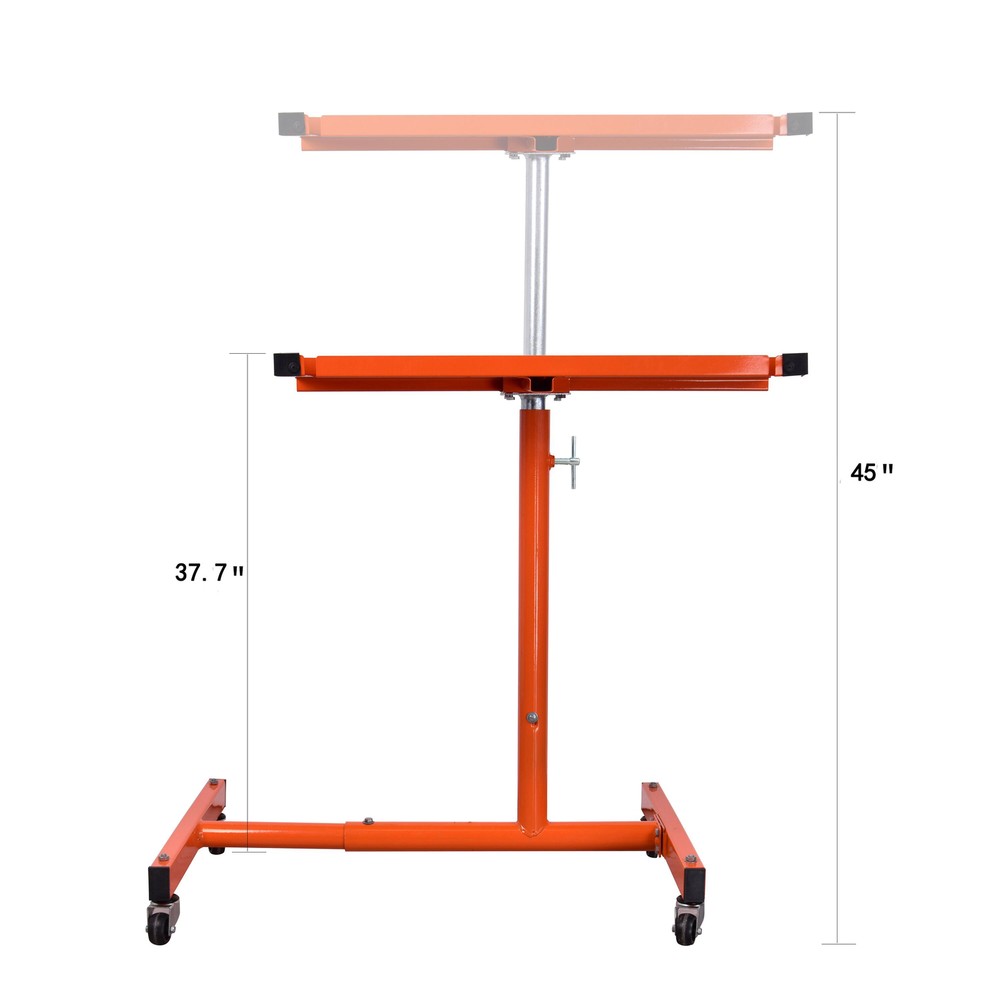 Rolling Tool Table 220lbs Capacity Tear Down Tray Mobile Work Table with Wheels