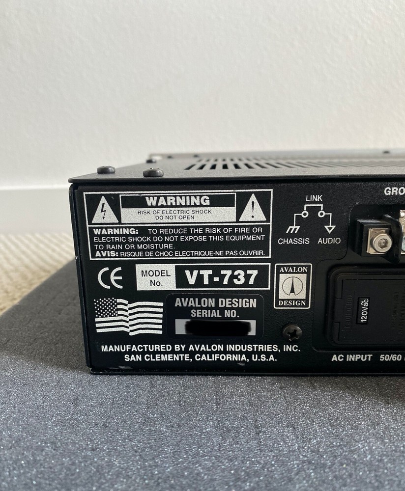 Avalon VT-747sp Stereo Vacuum Tube Compressor / Equalizer