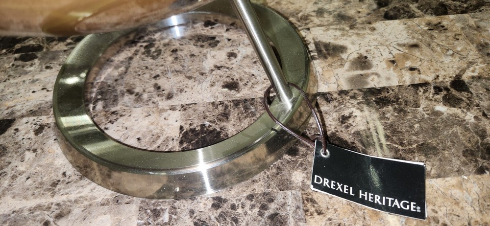Drexel Heritage Two-Tone Gold/Silver Globe 12" Tall NWT