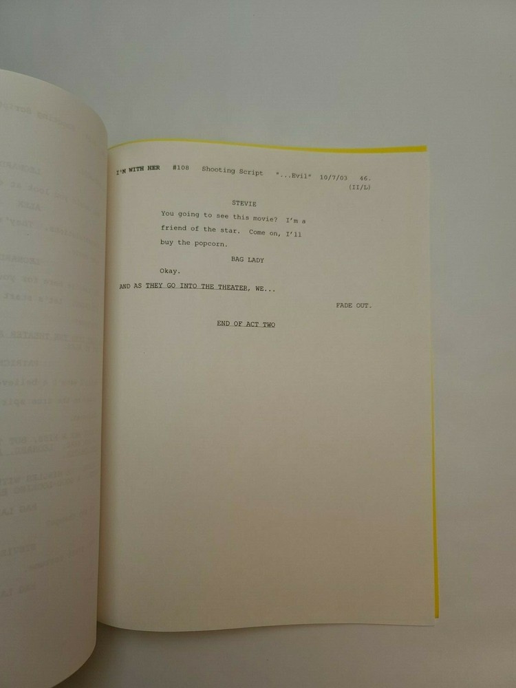 I'M WITH HER / Jack Burditt 2003 TV Script, Robert Englund "All About Evil"