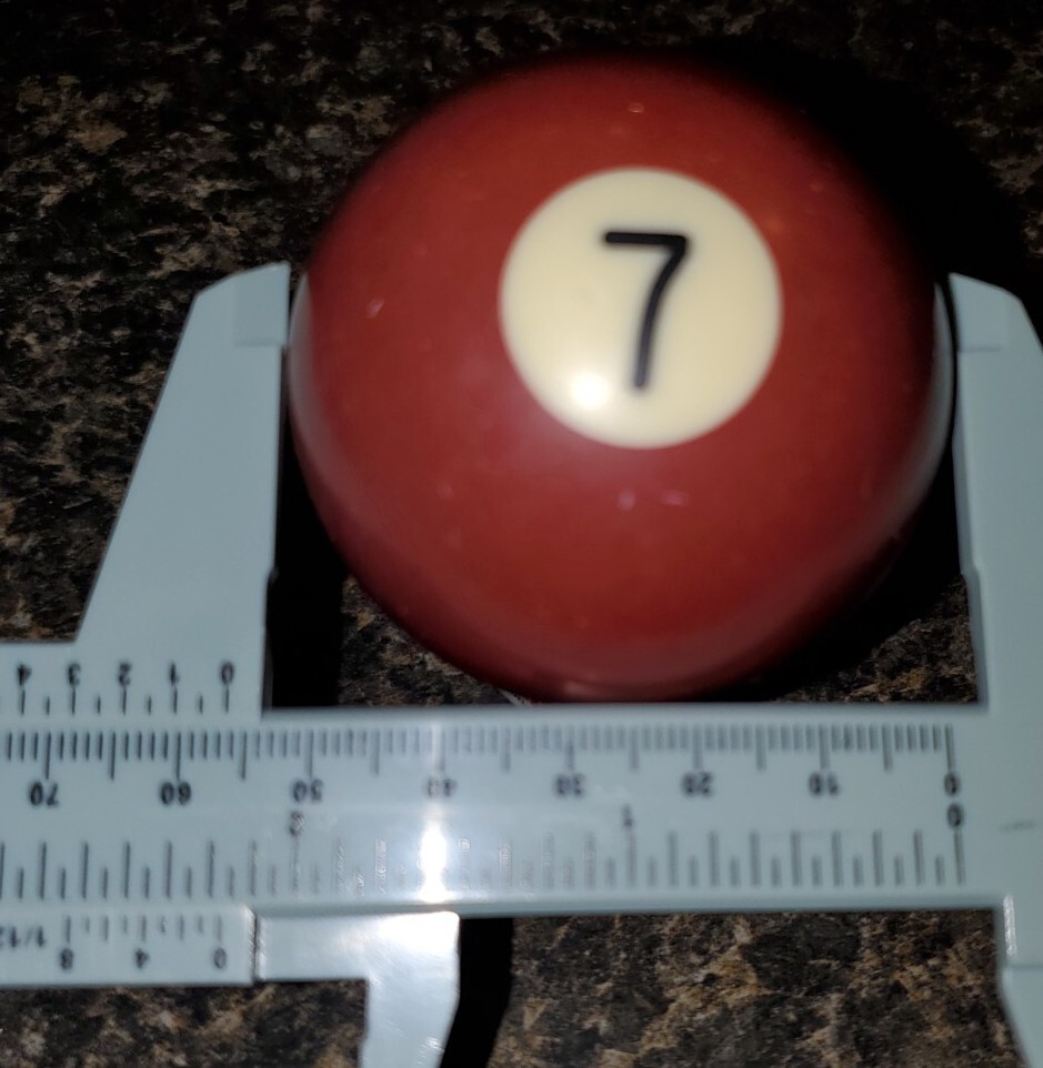 Replacement Regulation Pool Ball 7 Solid Maroon