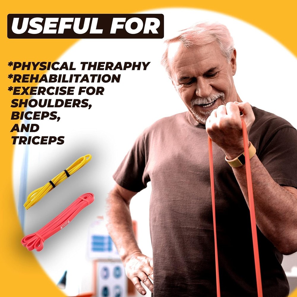 Heavy Duty Resistance Stretch Loop Bands for Powerlifting Training & Pull Ups