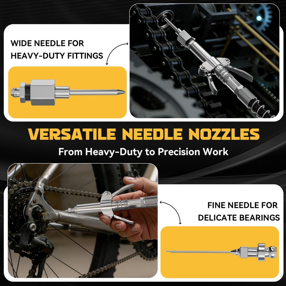 DIYtoolifz Grease Gun Accessory Kit, Includes Couplers