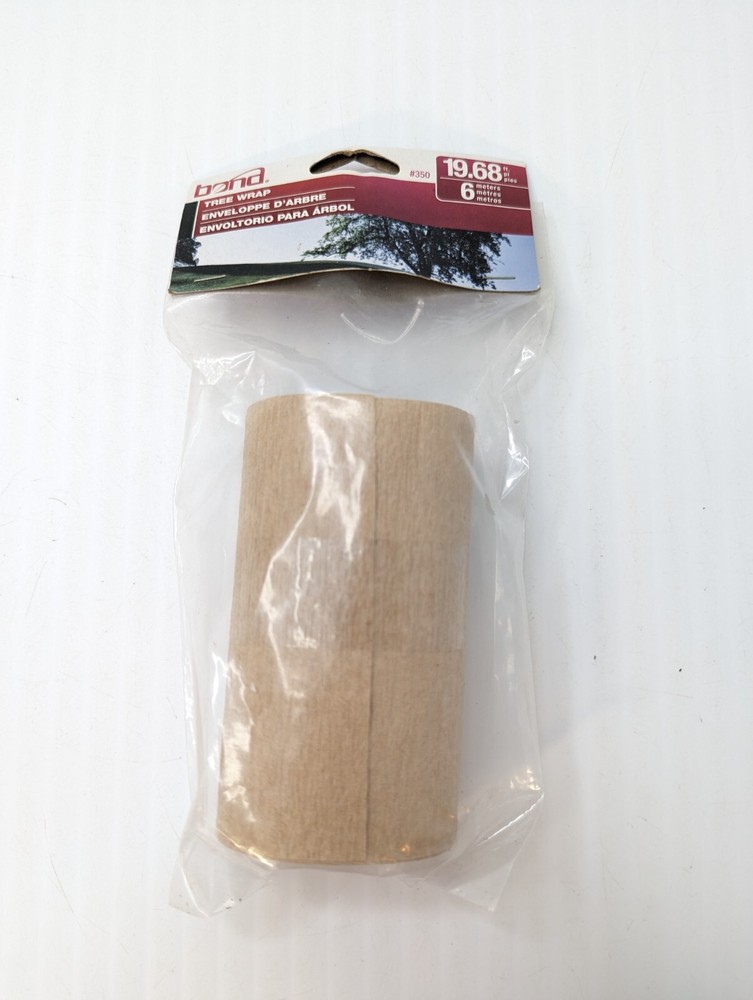 Bond Brown Polypropylene Tree Wrap 19.68 Ft (00350) Prevents Bark From Splitting