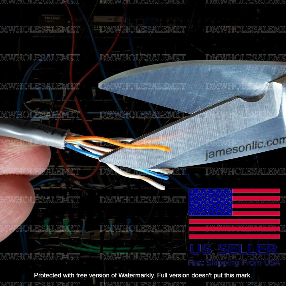 Jameson Fiber Optic Electrician Scissors Shears with Sheath Part 32-60 5-1/2 In.