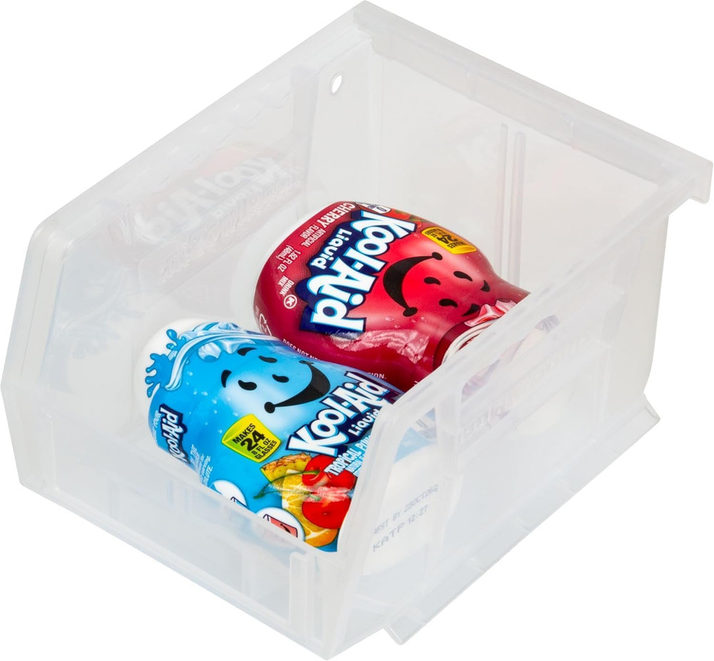 30210 Akrobins Plastic Storage Bins, Space-Saving Stackable Bins for Garage, Pan