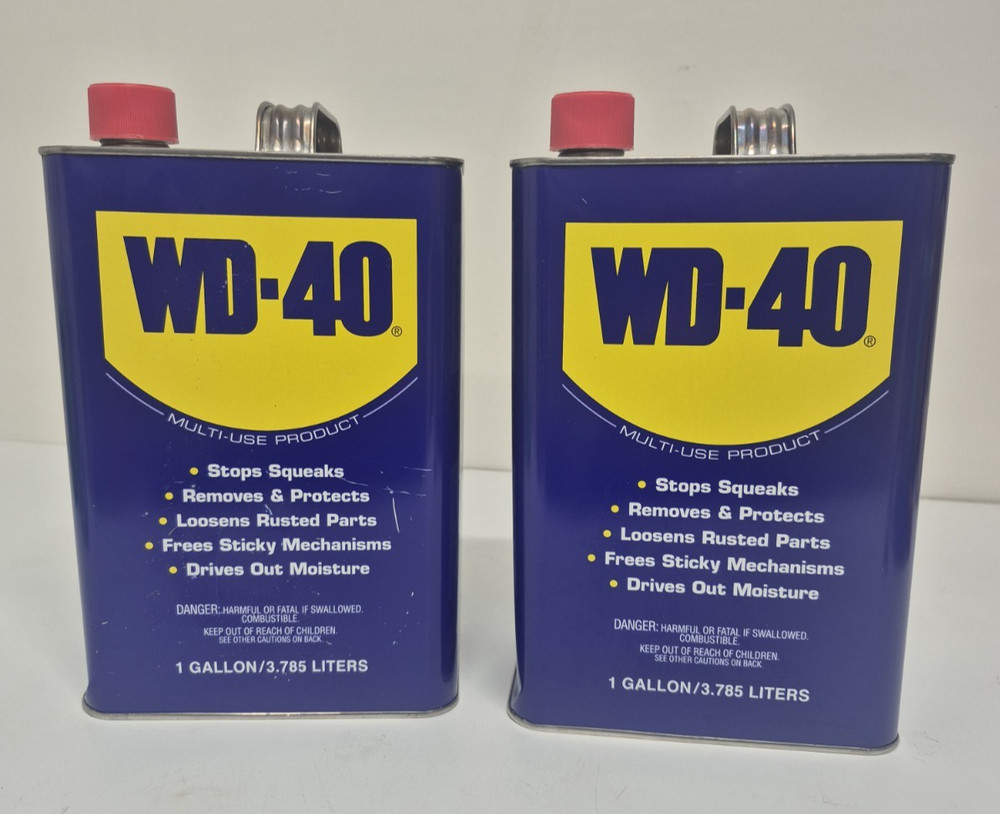 2 Pack WD-40 Multi-Use Product Lubricant Bulk, 1 gallon Can