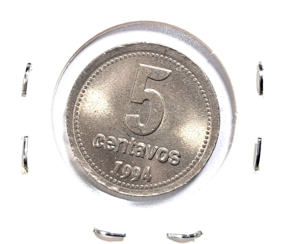 @@@ A SUPERB 1994 ARGENTINA FIVE CENTAVOS ,,@@@