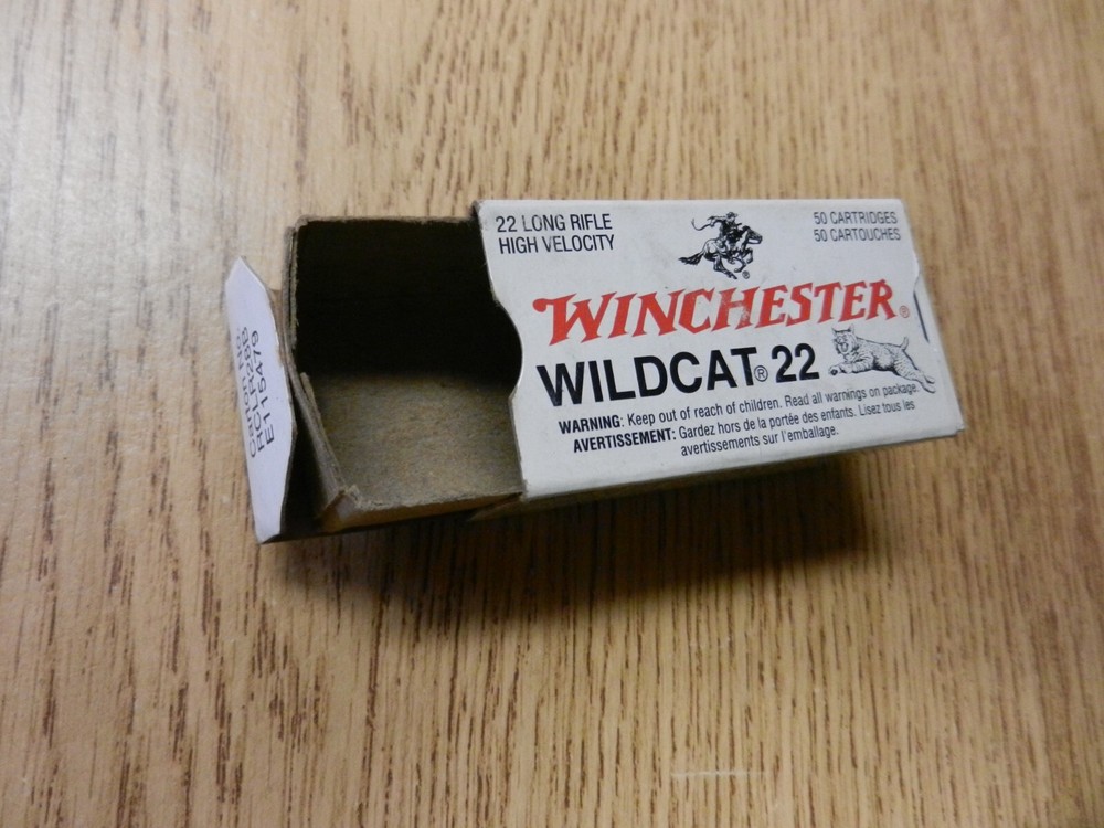 Winchester Wildcat 22 Long Rifle Empty Box Used