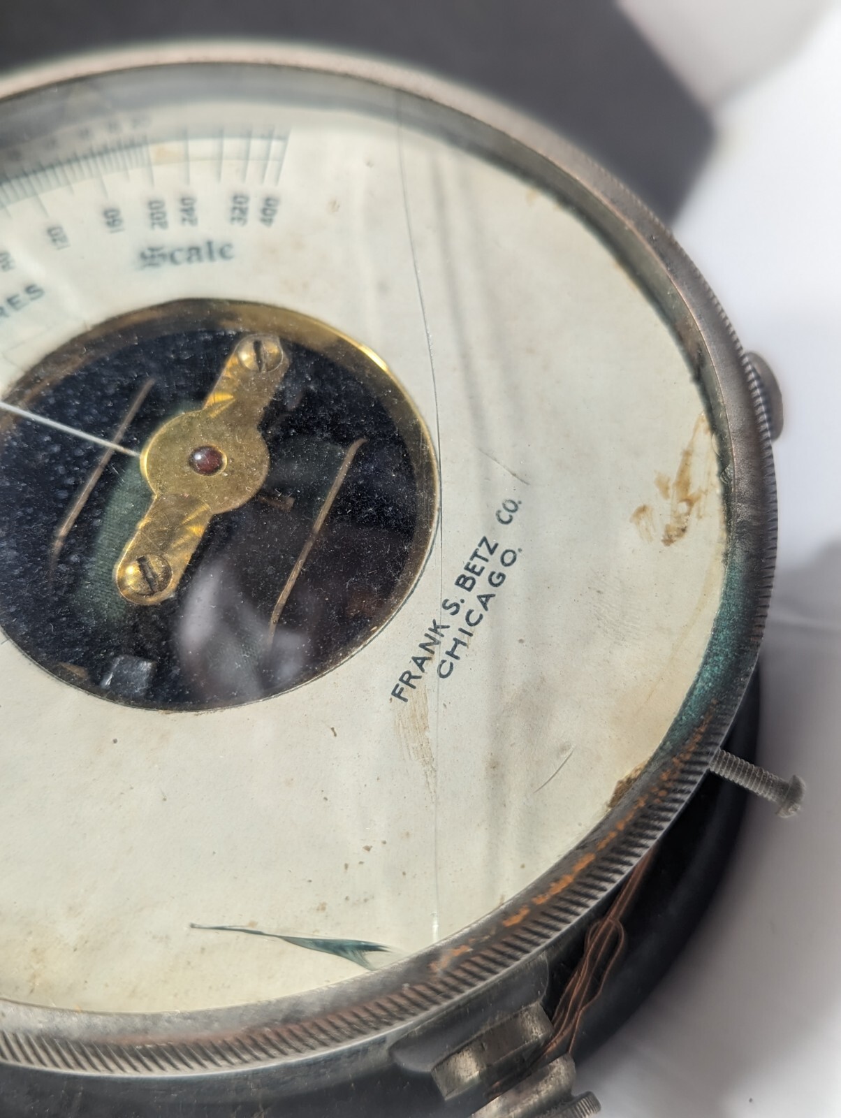 Vintage Frank S. Betz Co. Milli Amperes Meter Unique Steampunk Industrial