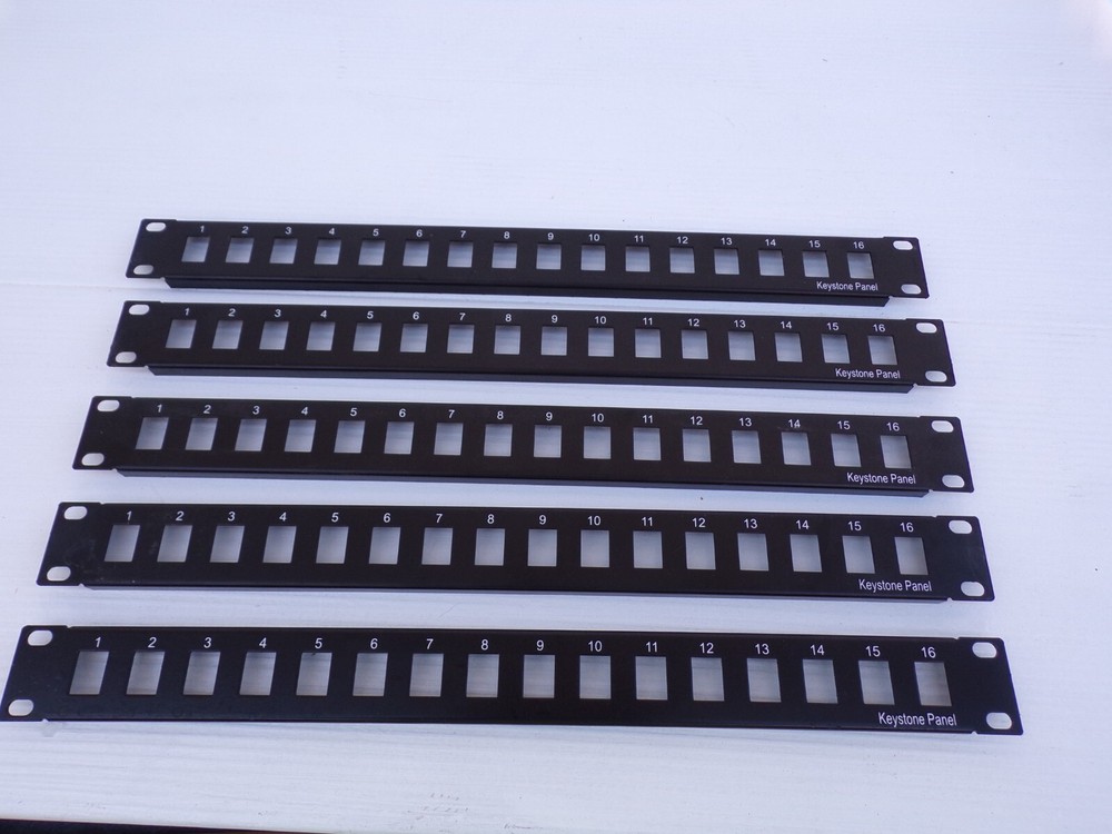 5 16- Port blank Keystone Patch Panel