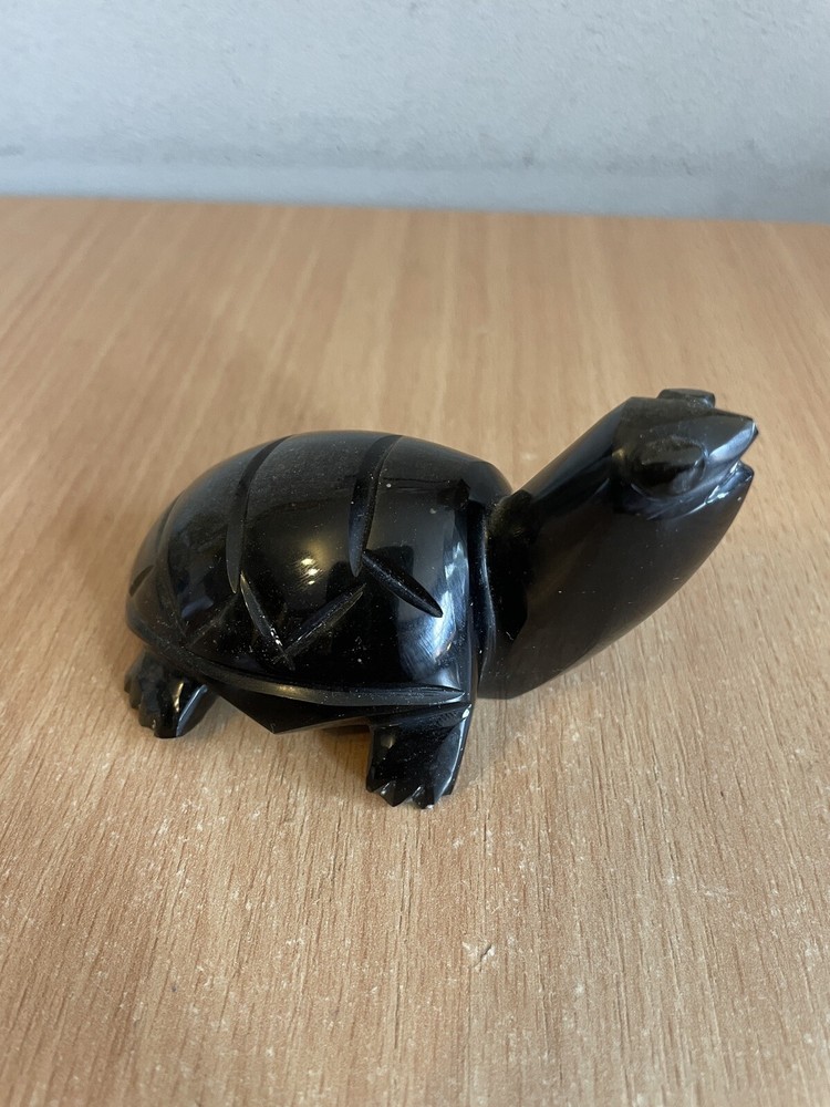 Onyx Turtle Tortoise Carved 8cm Length
