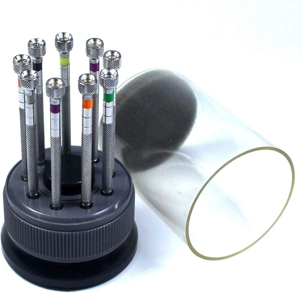Precision Screwdriver Watch Jewelry Slotted Flat Blade Watchmakers Tool 19pc Set