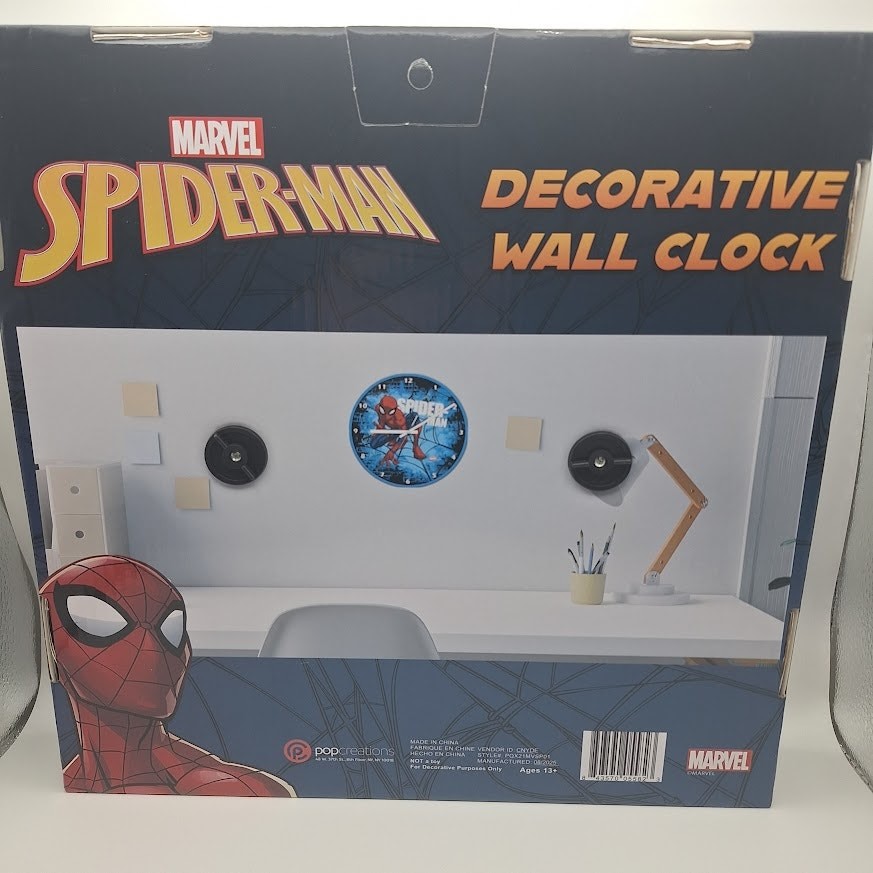 Marvel Spider-Man Comic Book Style 12" Analog Wall Clock Decor Gift Idea