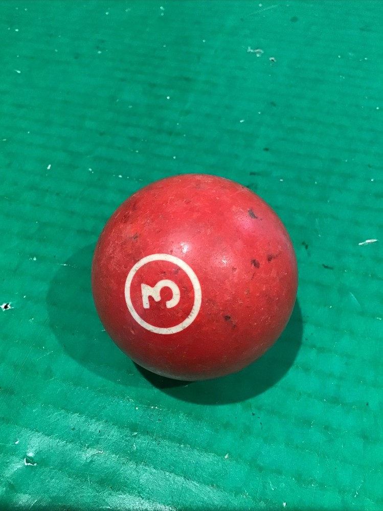 VTG Replacement Billiard Pool Ball 2 1/4" Diameter Number 3 Red Solid (A)