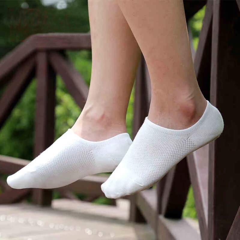 10Pack Men/Women Cotton Bamboo Socks No Show Ankle Low Cut Sport Nonslip Breathe