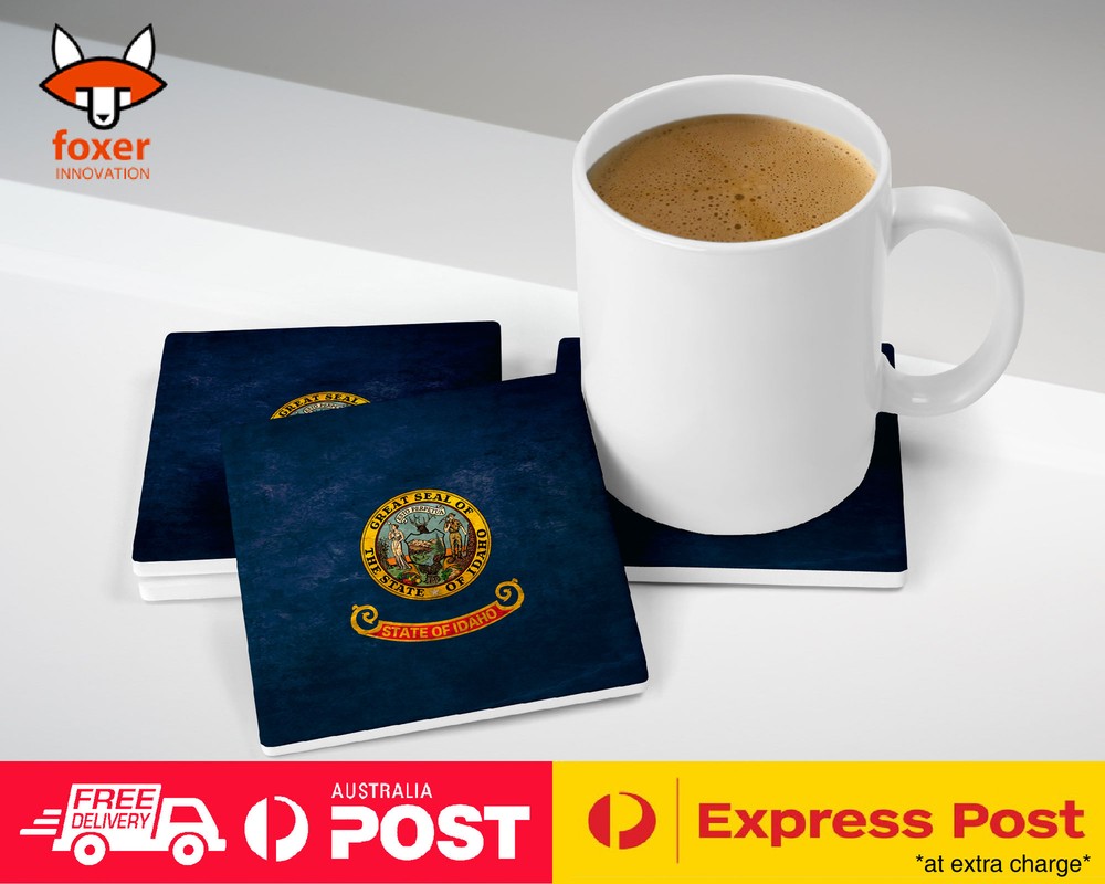 COASTER COFFEE DRINKING MAT|IDAHO US AMERICAN STATE FLAG