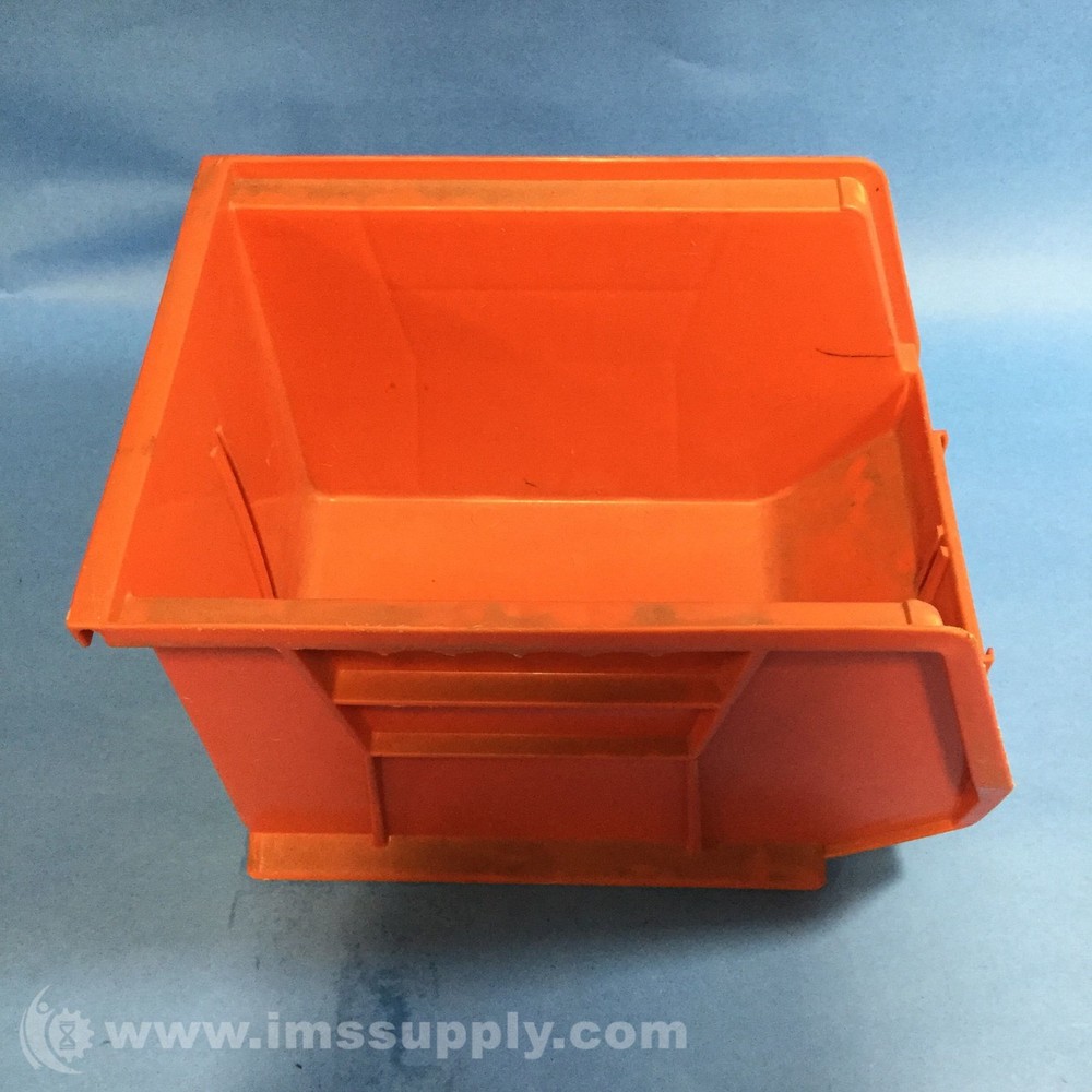 Integrated Plastics 30239 Red Plastic Storage Stacking Bin USIP