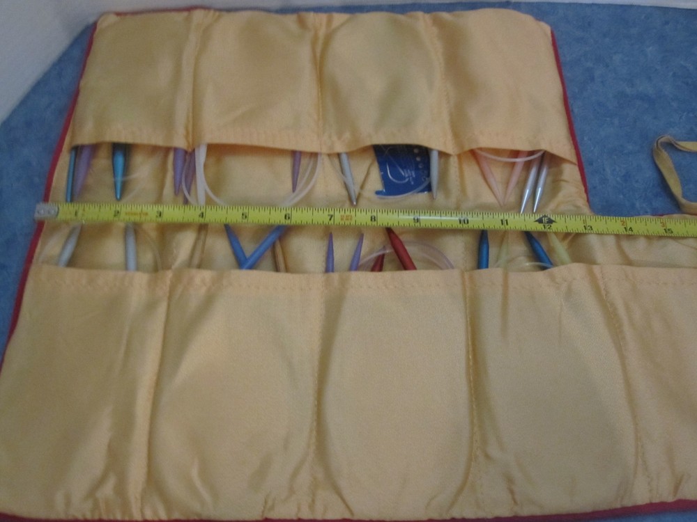 Circular Knitting Needles in Roll Up Case