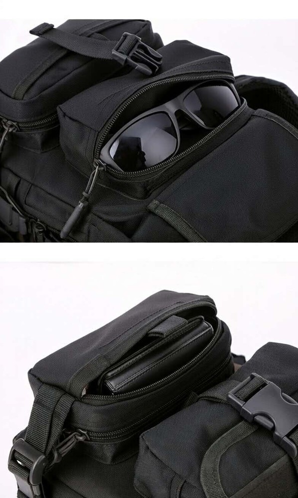 Protector Plus Tactical Sling Bag – Black Multi-Function Chest Pack