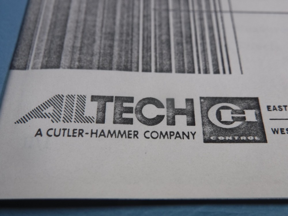 Ailtech 707 Spectrum Analyzer Operating Manual Rev A