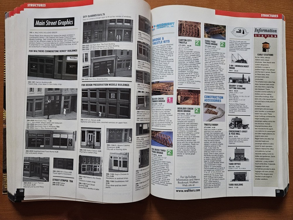 2000 Walthers HO Model Railroad Catalog Reference Manual