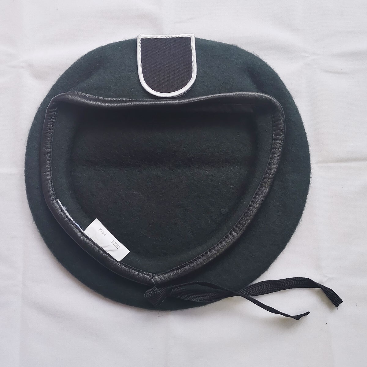 US Army Special Forces Green Beret Wool Hat 5th SFG Flash Size 7 1/4