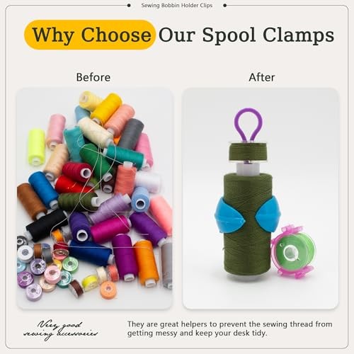 142pcs Bobbin Thread Organizing Clips Set Bobbin Thread Multicolor-142pcs