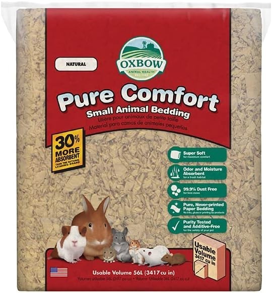 Pet Safe Bedding for Small Animals - 56L Odor-Control & Easy Cleanup Solution