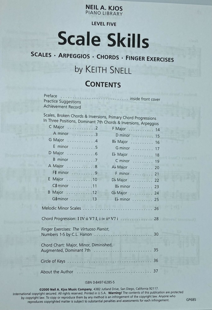 Scale Skills, Level 5