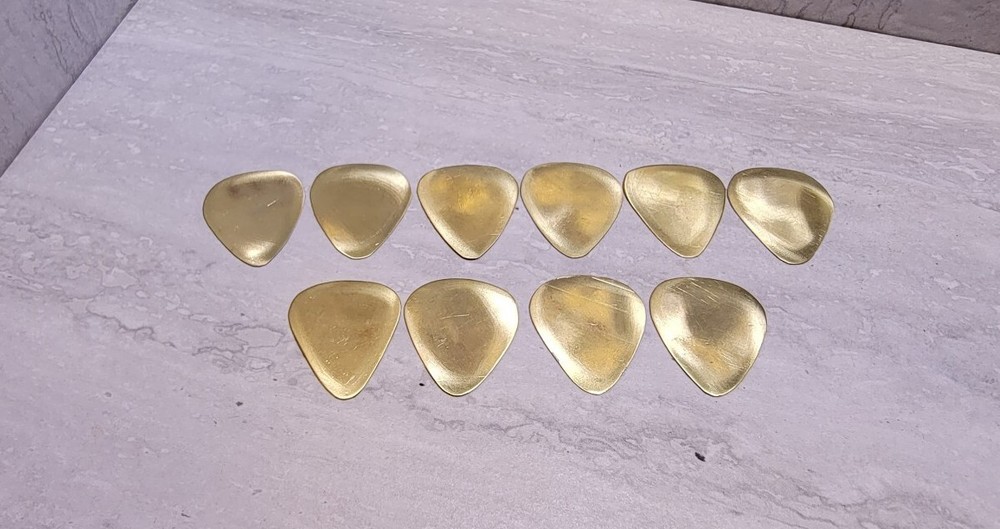 Handmade  Brass blank guitar pick 25 gauge