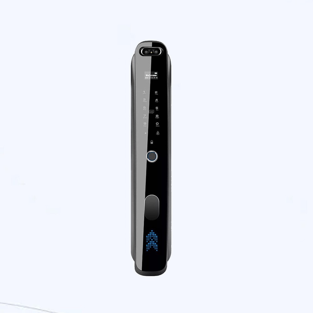 3D Face Recognition Unlock Digital Door Lock With Camera FIngerprint Password