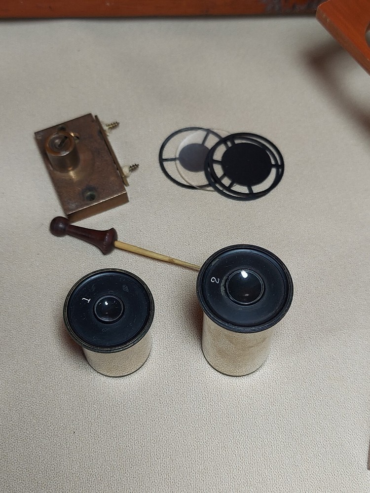 Antique 1915 Bausch&Lomb Optical Microscope With Box