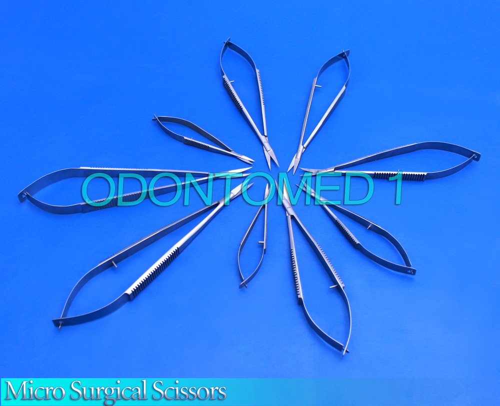 10 Micro Surgical Scissors Ophthalmic & Lab Instruments