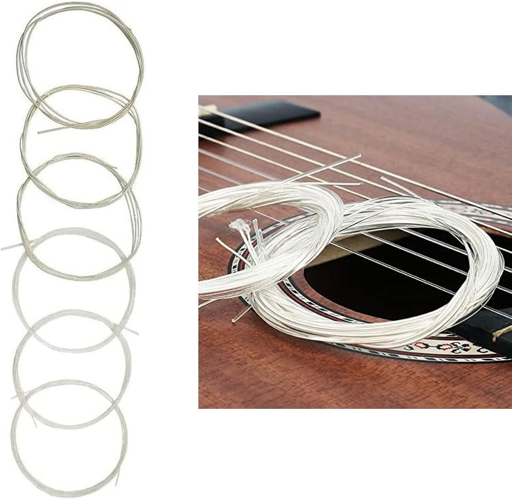 2 Sets of 6 String Guitar Strings Replacement Parts, Nylon String for Classical