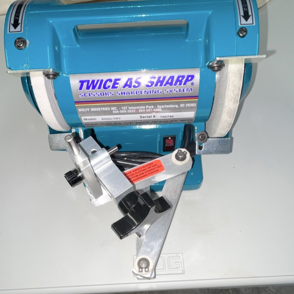 Wolff Industries POULTRY Scissors Sharpening System 115V Blue Model 700746