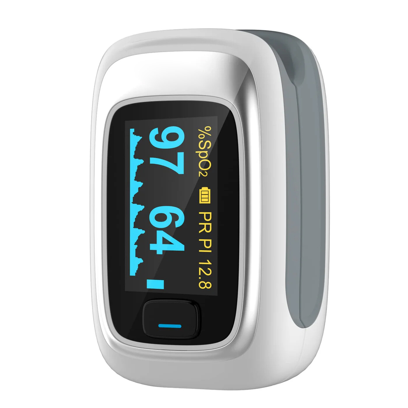 Vibeat Finger Pulse Oximeter with Alarm Check SpO2， Heart Rate， Perfusion Index
