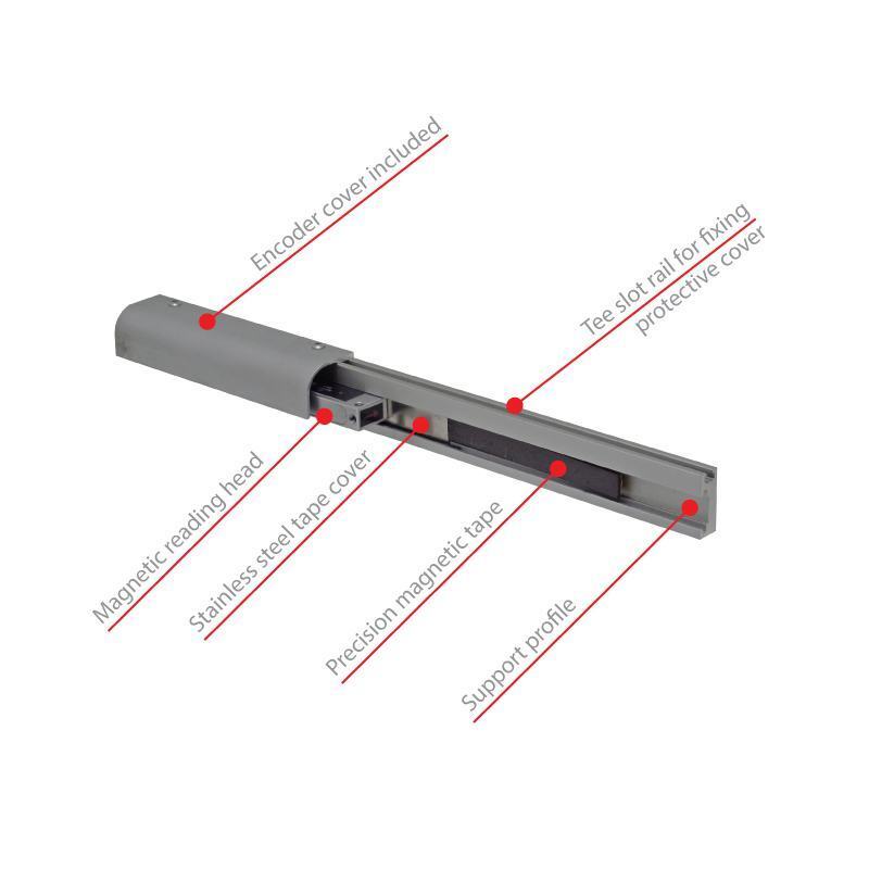 1450mm/ 58\" 1¼m Magnetic Linear Scale Digital Readout Encoder Kit Lathe Mill
