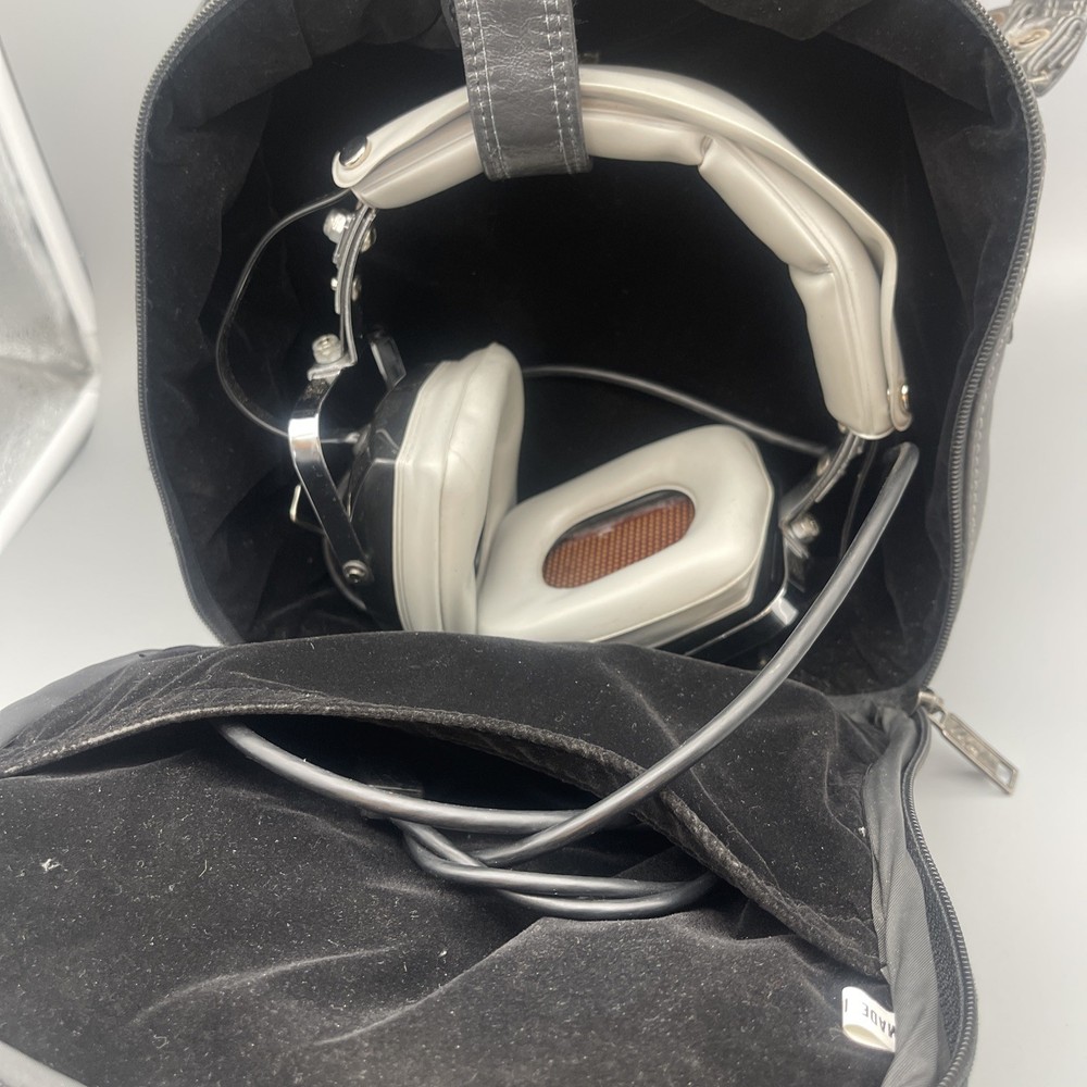 Vintage Audio Com Pilot & CoPilot Voice Activated Intercom Headphones Headset