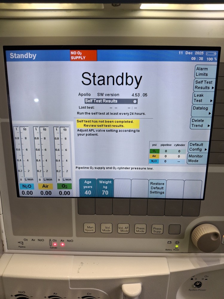 Draeger Medical Apollo Anesthesia System