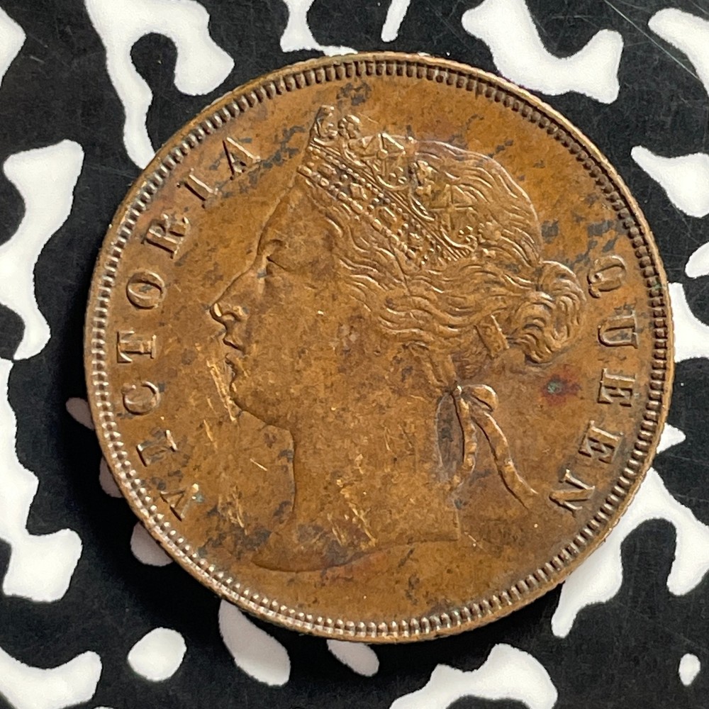 1895 Straits Settlements 1 Cent Lot#C0014 Nice!