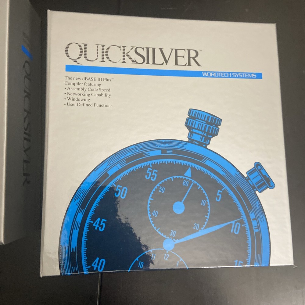 QUICKSILVER by Wordtech Systems. Compiler Software Box Set No CD/floppy