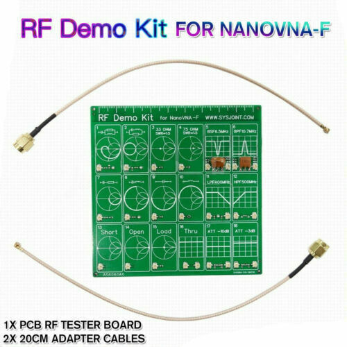 US RF Demo Kit For NanoVNA RF Test board Vector Network Test Filter / Attenuator