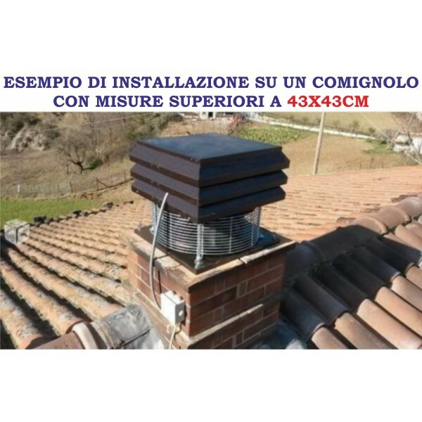 ELECTROASPIRATOR FOR FIREPLACE, BARBECUE, PIZZERIA BASIC MODEL