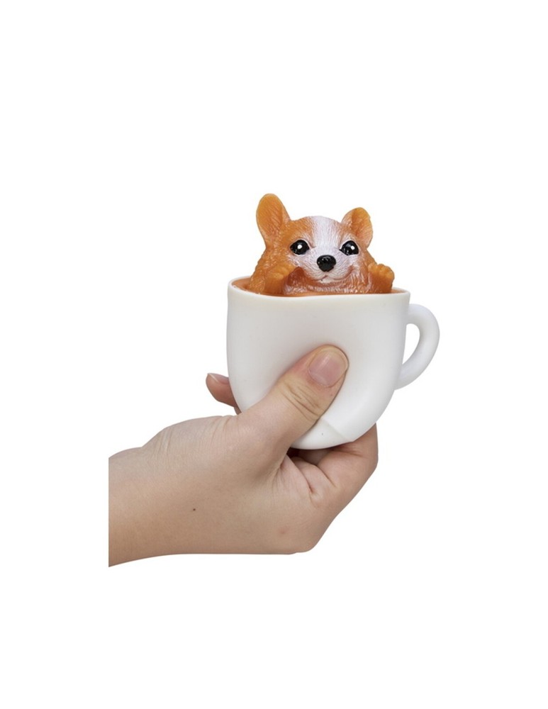 Schylling Squeeze Pup in a a Cup -Squishy Squeezy