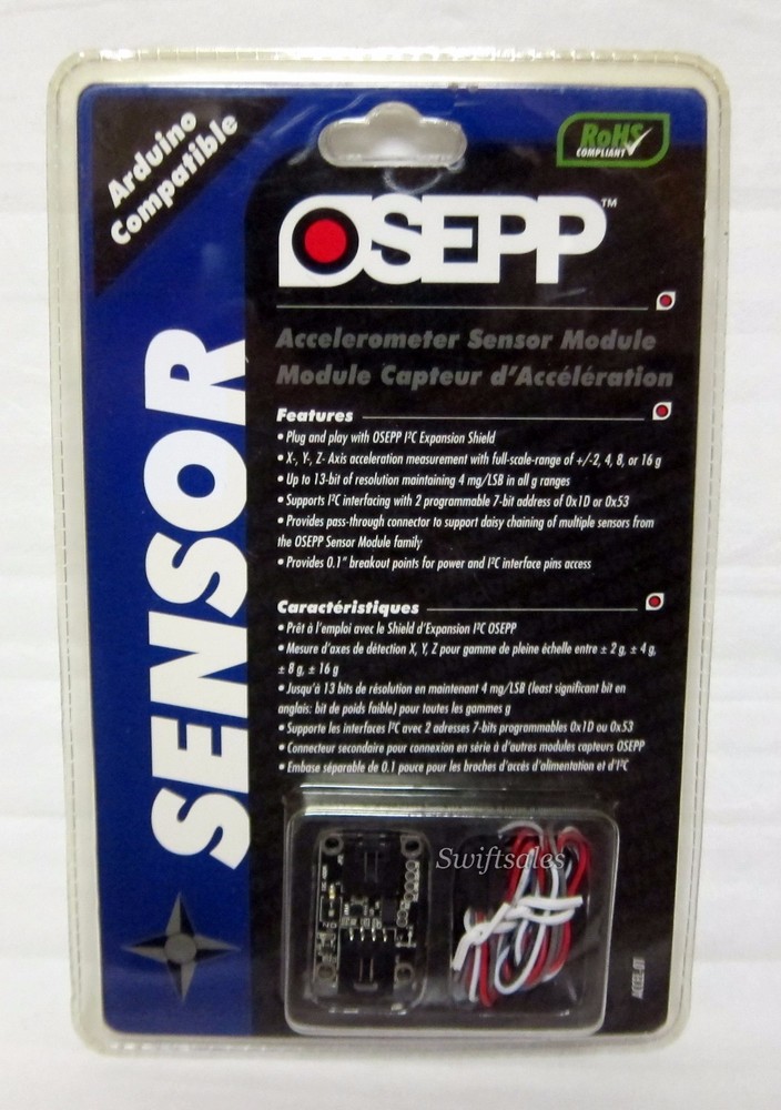 OSEPP ACCEL‑01 Arduino Compatible Accelerometer Sensor Module - New Sealed