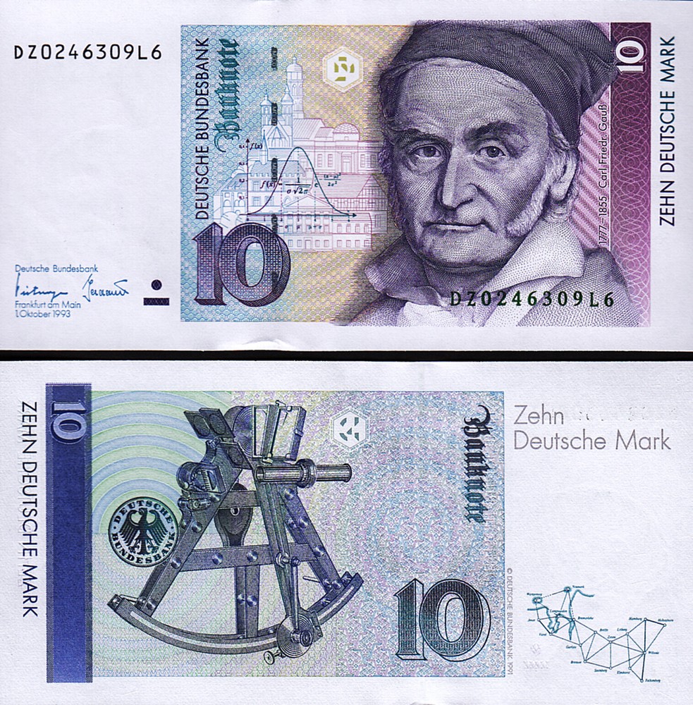 Germany 10 Mark 1993, UNC, P-38c