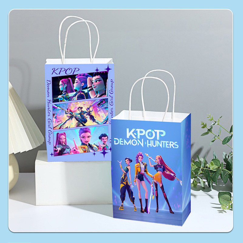 Demon Hunter Party Favors Gift Bags KPOP Birthday Decoration Loot Bags Food Set