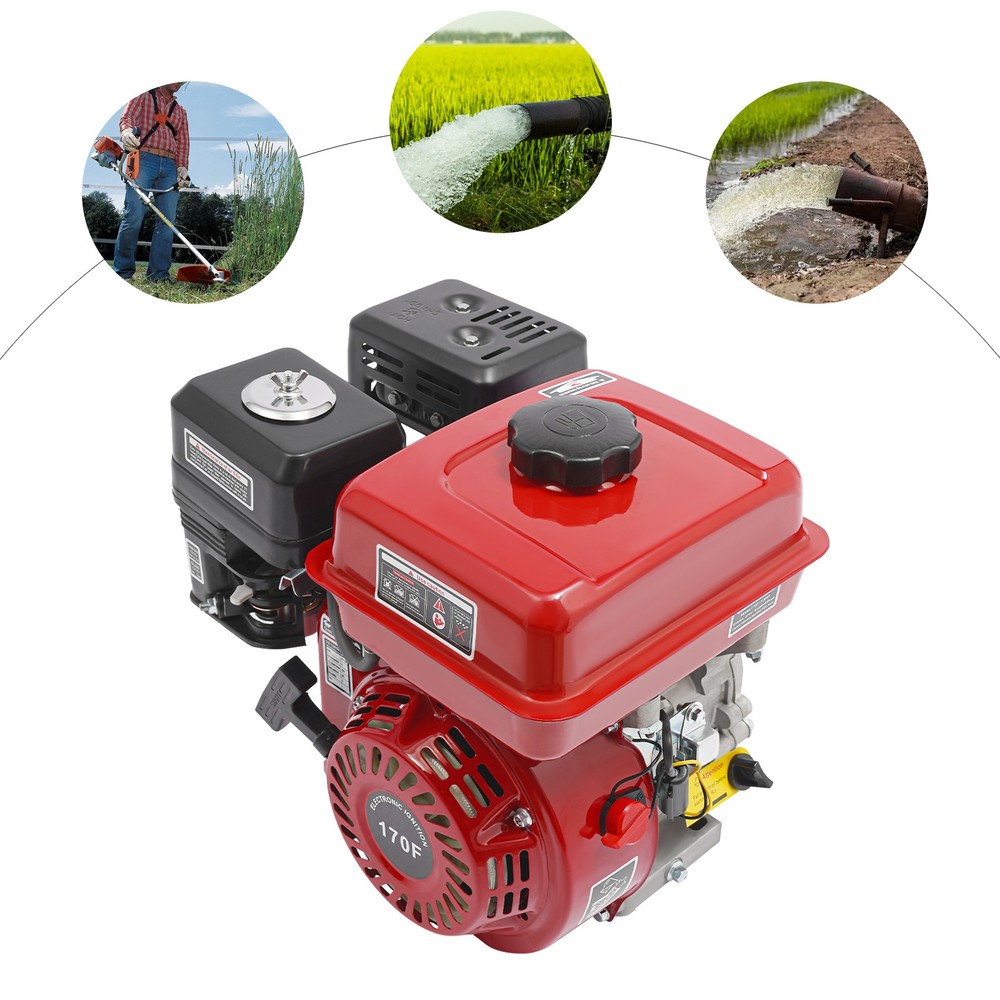 4-Stroke 7.5HP Gasoline Engine Pull Start Multi-Purpose Engines Single Cylinder