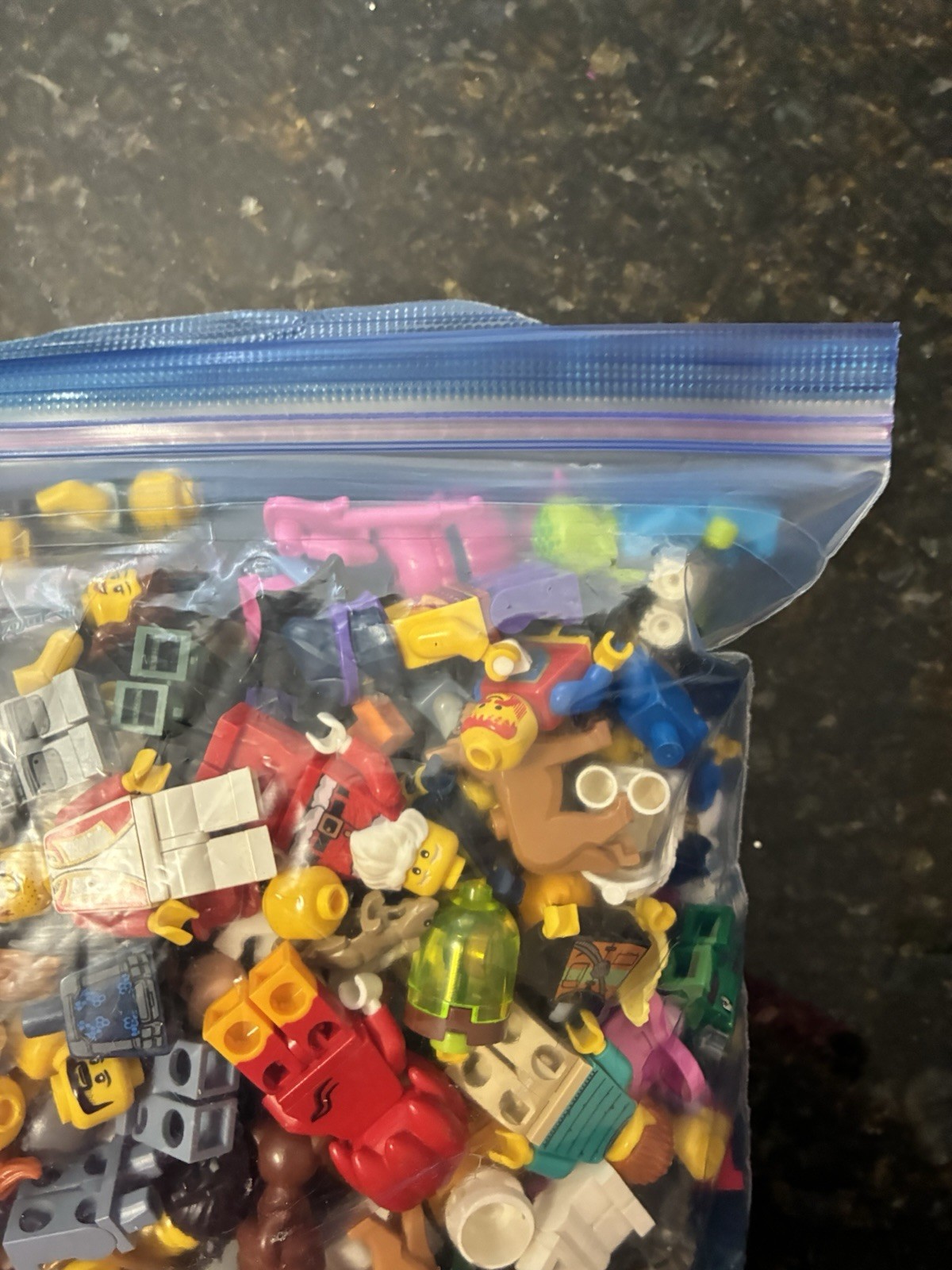 2 lb Plus - 97% LEGO Bulk Minifigure & Accessories Lot - Some DAMAGE/WEAR